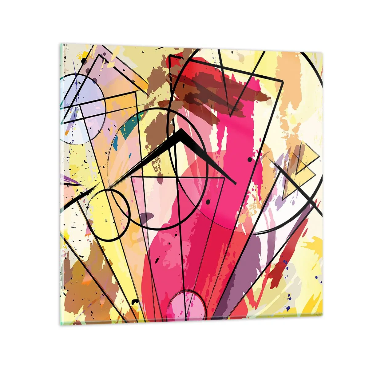 Glass picture - Explosion  - 50x50 cm