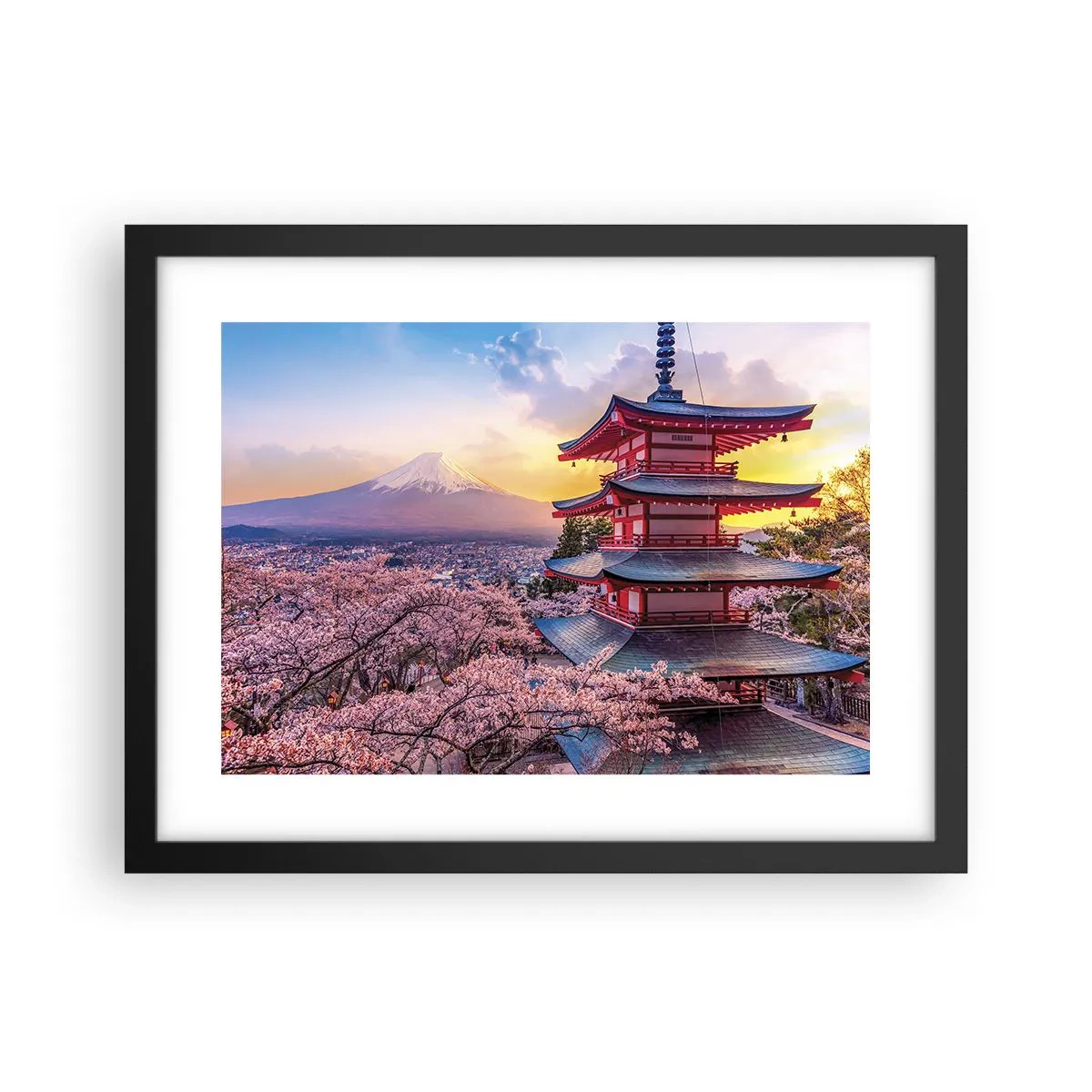 Poster in black frame - The Essence of Japanese Spirit - 40x30 cm