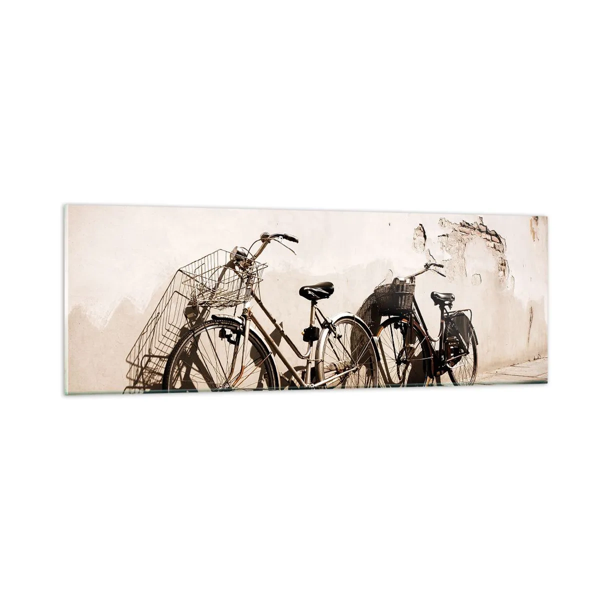 Glass picture - Unforgetable Charm of the Past - 90x30 cm