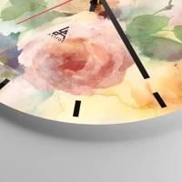 Clock face with lines