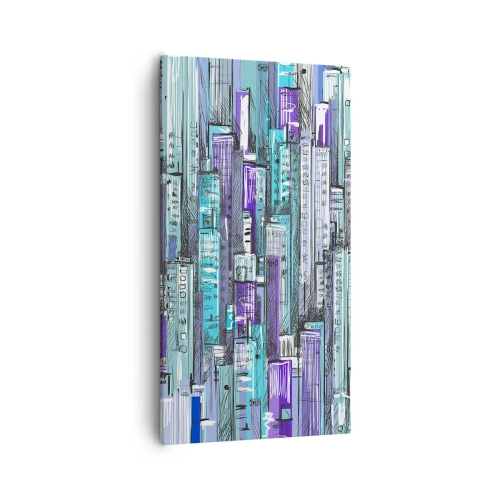 Canvas picture - Blue as the Sky - 55x100 cm