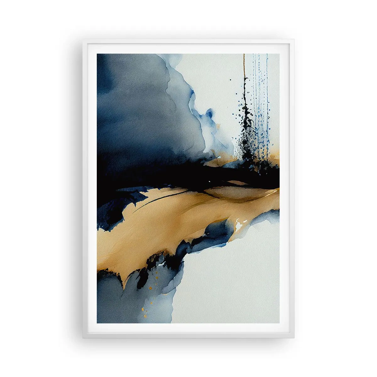 Poster in white frmae - Behind the Curtain - 70x100 cm