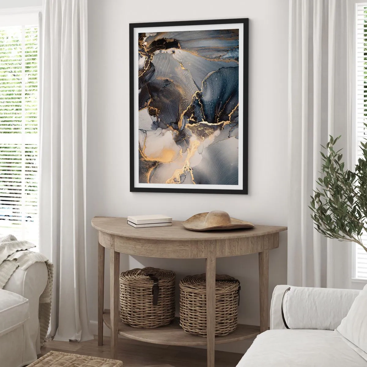 Poster in black frame - Life of a Stone - 40x50 cm