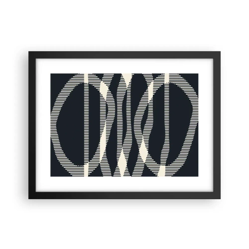 Poster in black frame - Attempt at Breaking Darkness - 40x30 cm