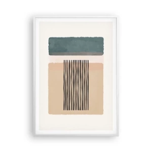 Poster in white frmae - All in Order - 70x100 cm