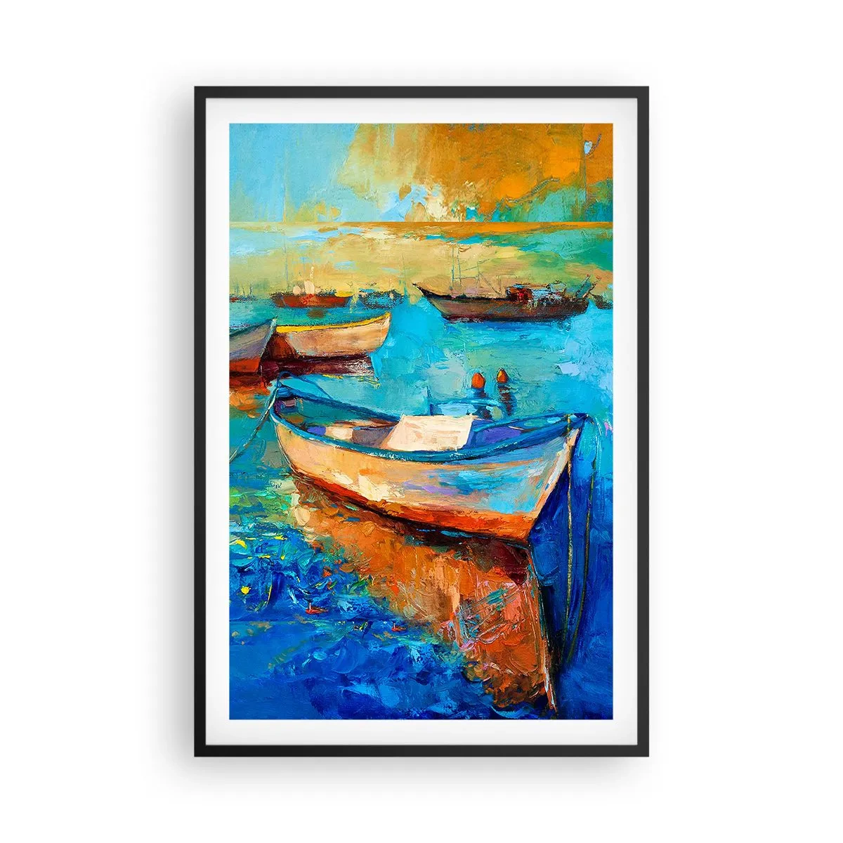 Poster in black frame - In a Southern Bay - 61x91 cm