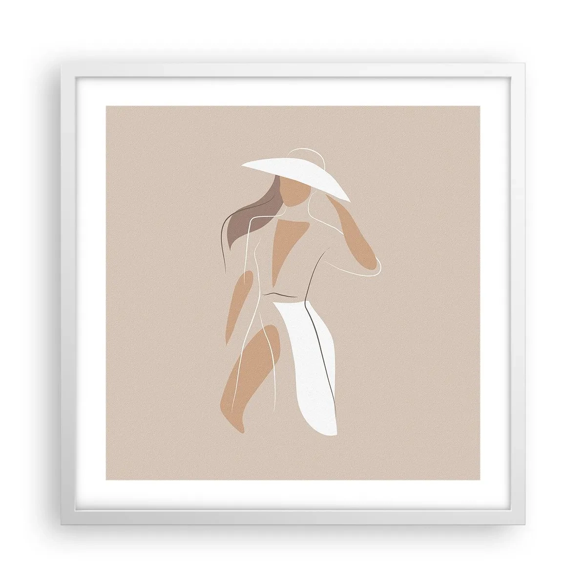 Poster in white frmae - Fashion Is Fun - 50x50 cm