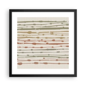 Poster in black frame - Musical Colour Notation - 40x40 cm