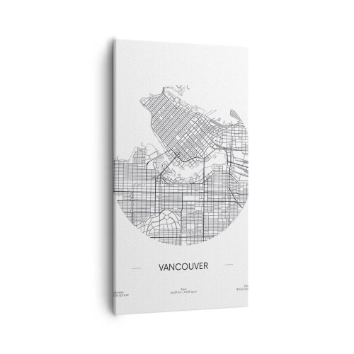 Canvas picture - Anatomy of Vancouver - 55x100 cm