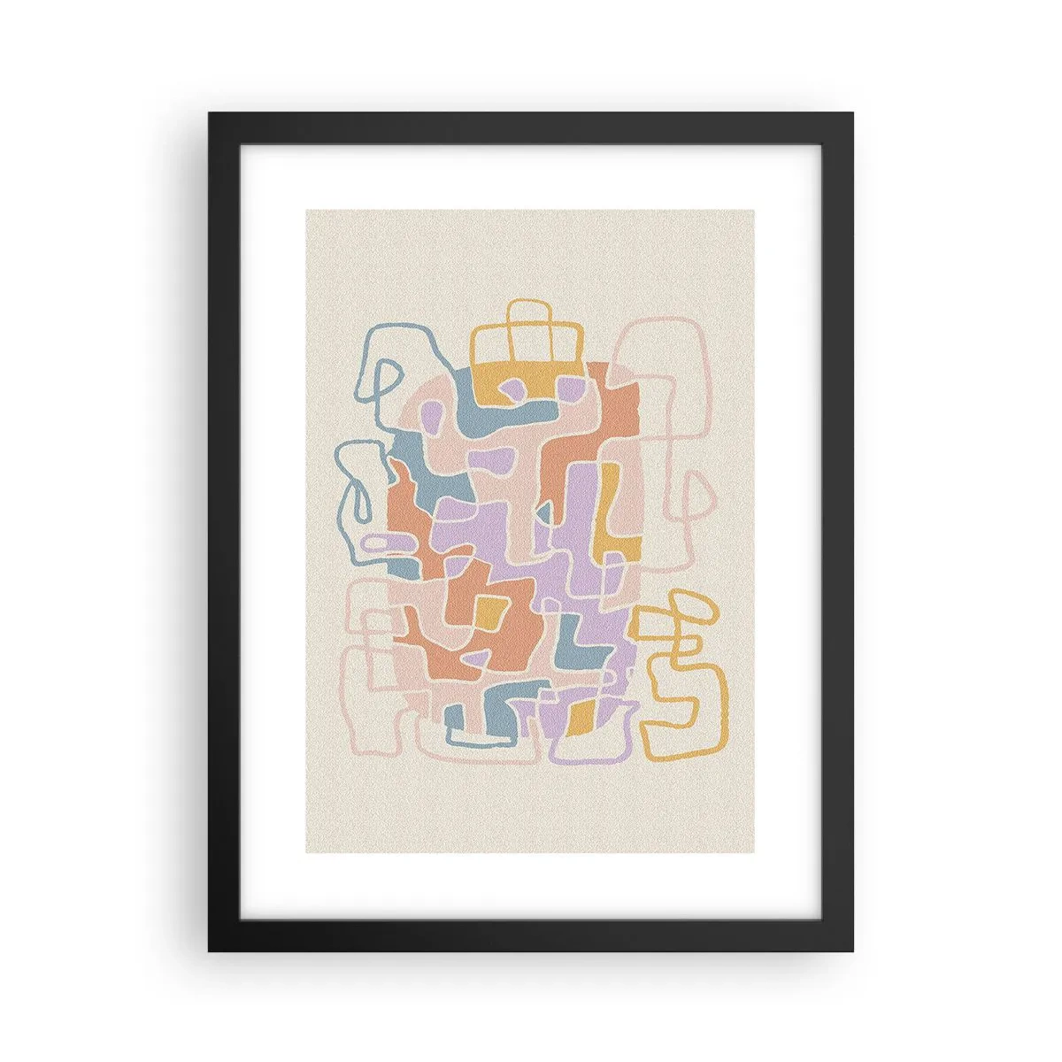 Poster in black frame - Maze - Joyful Adventure - 30x40 cm
