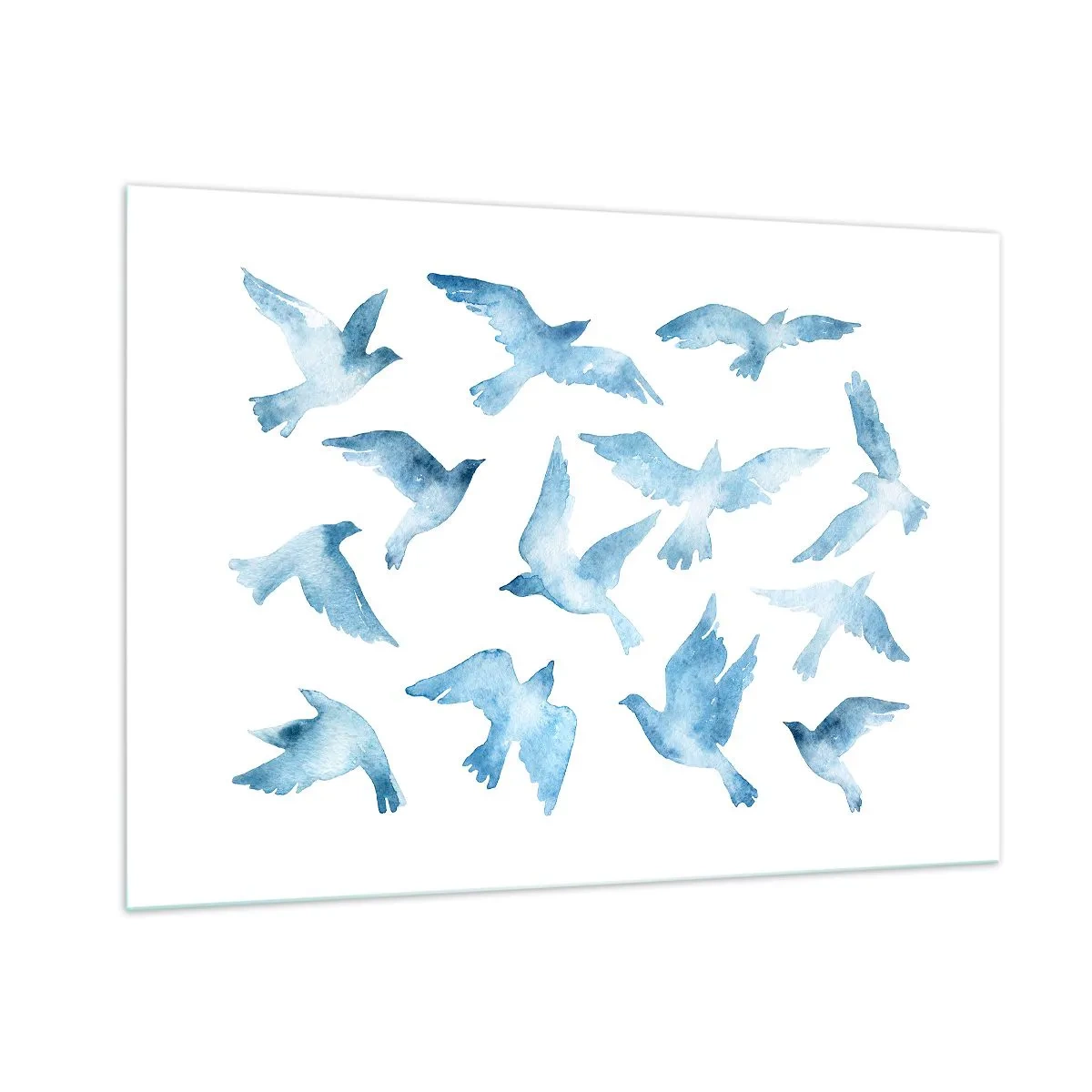 Glass picture - Blue Birds - 100x70 cm