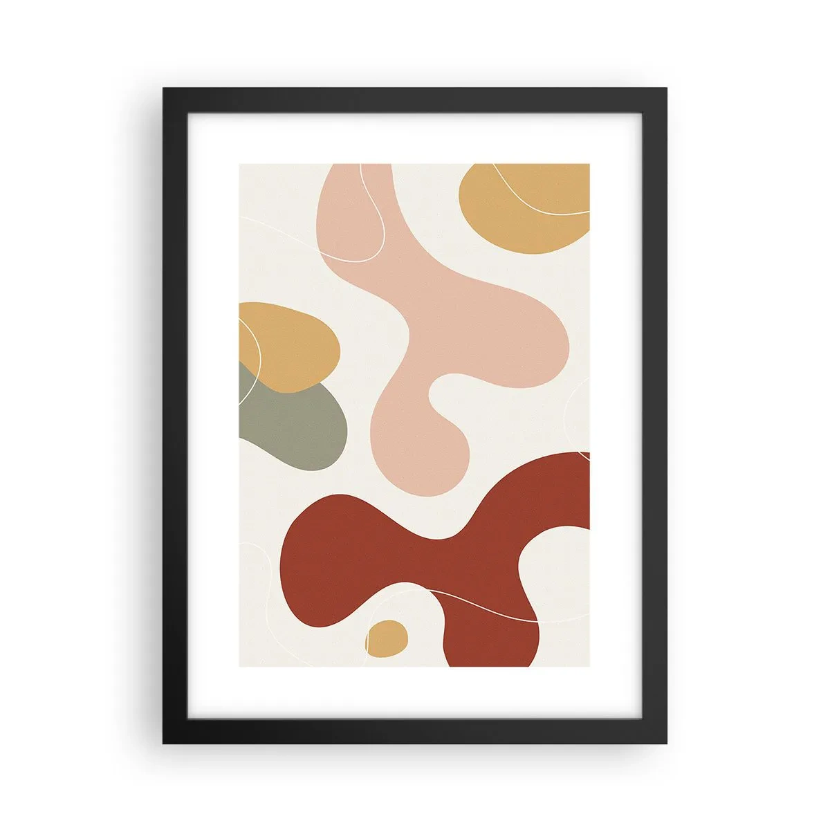 Poster in black frame - Doodles - 30x40 cm