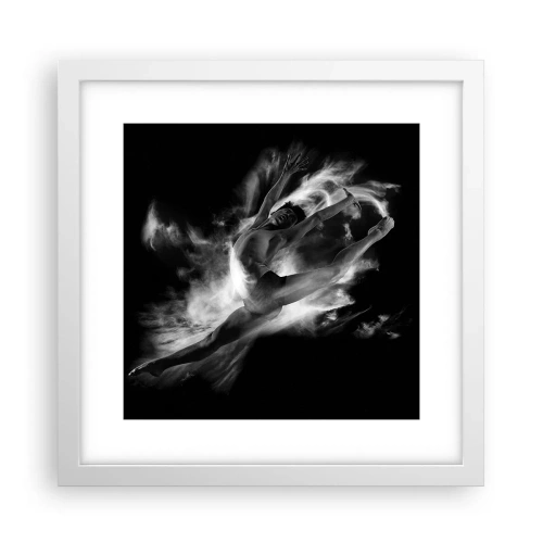 Poster in white frmae - Stopped i in Flight - 30x30 cm