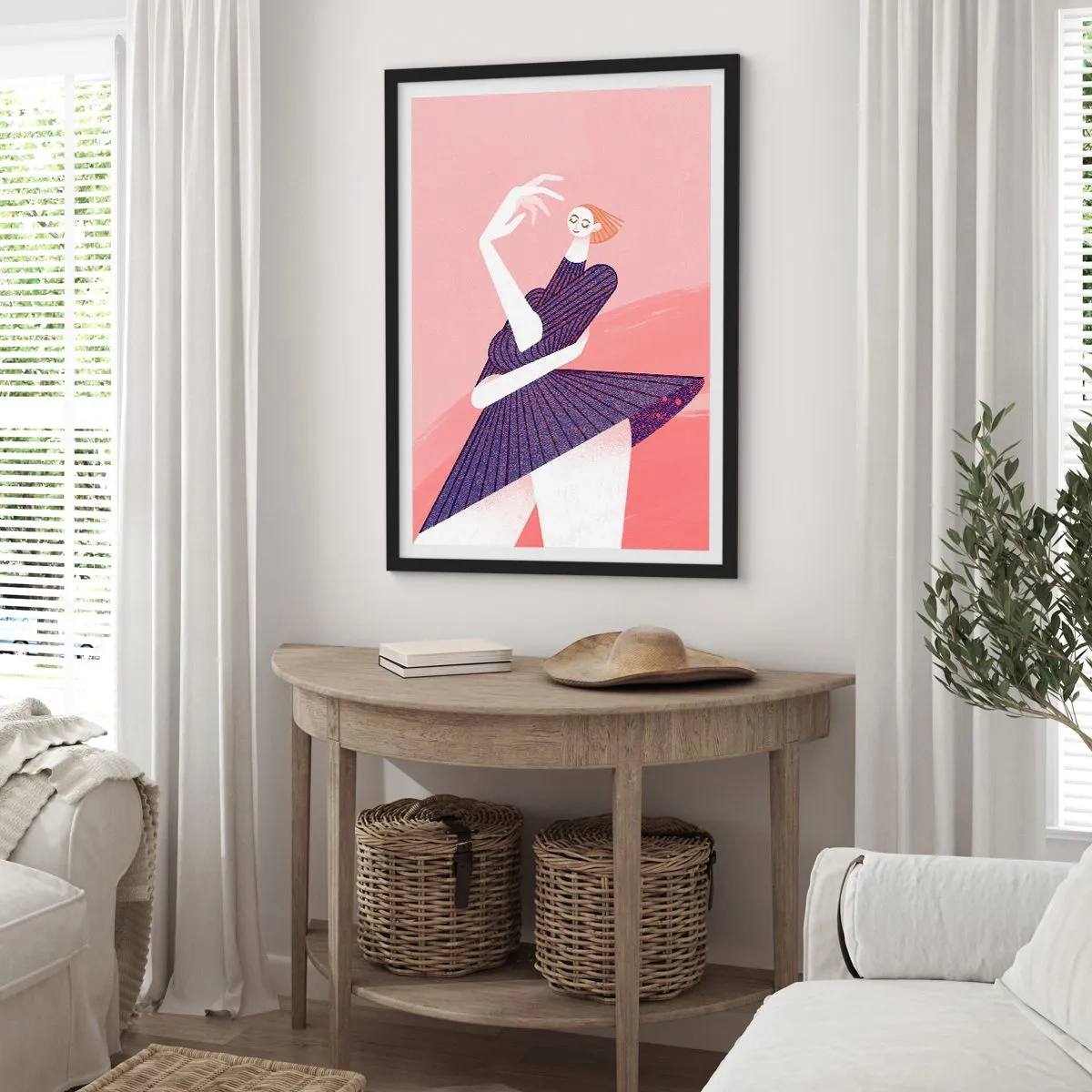 Poster in black frame - Every Step Dancing - 40x50 cm