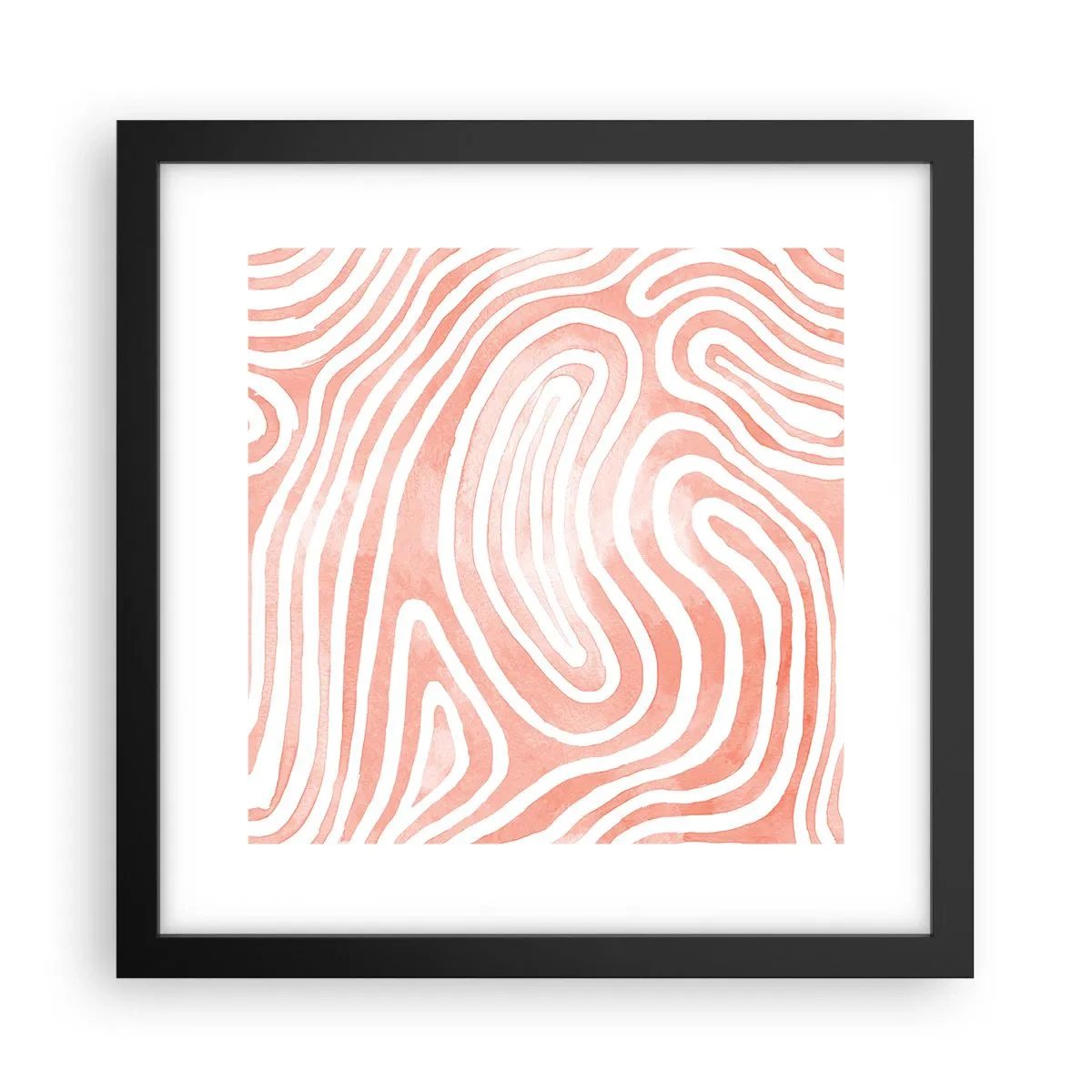 Poster in black frame - In a Coral Maze - 30x30 cm