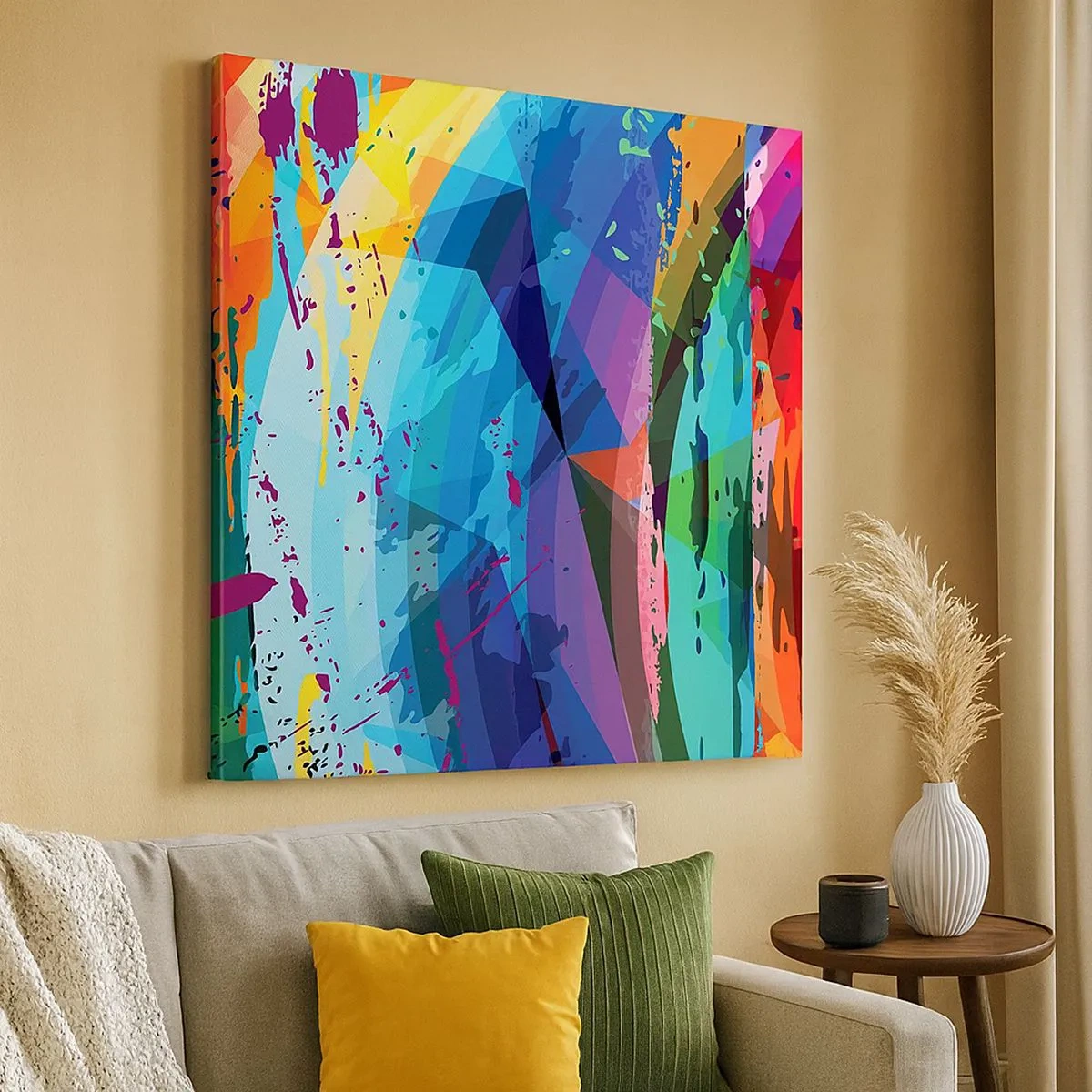 Canvas picture - Outburst of Colours - 30x30 cm