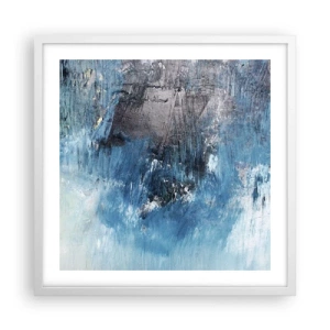 Poster in white frmae - Blue Rhapsody - 50x50 cm