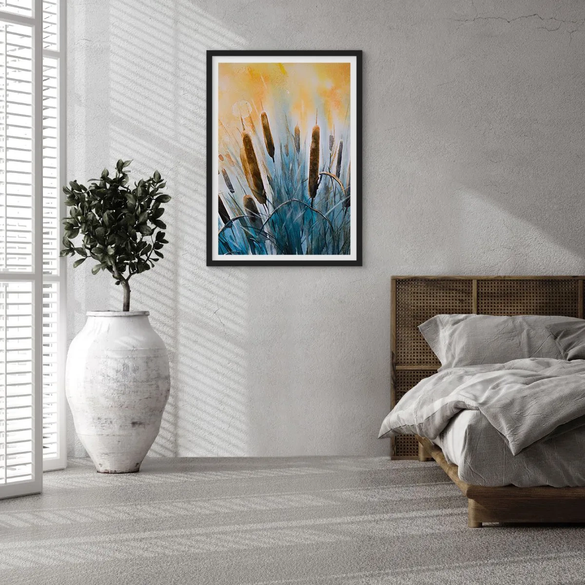Poster in black frame - Coolness of Water, Heat of the Sun - 61x91 cm