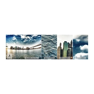 Photo Wallpaper Sample Standard Eco - Glass Island - City, New York, Architecture - 100x30 cm