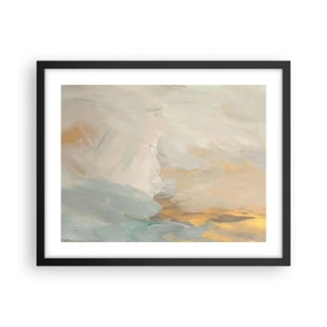 Poster in black frame - Abstract: Land of Gentleness - 50x40 cm