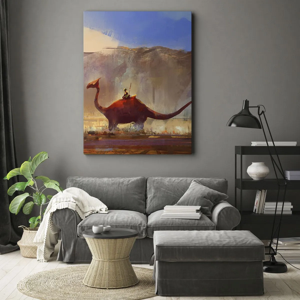 Canvas picture - If They Hadn't Gone Extinct - 55x100 cm