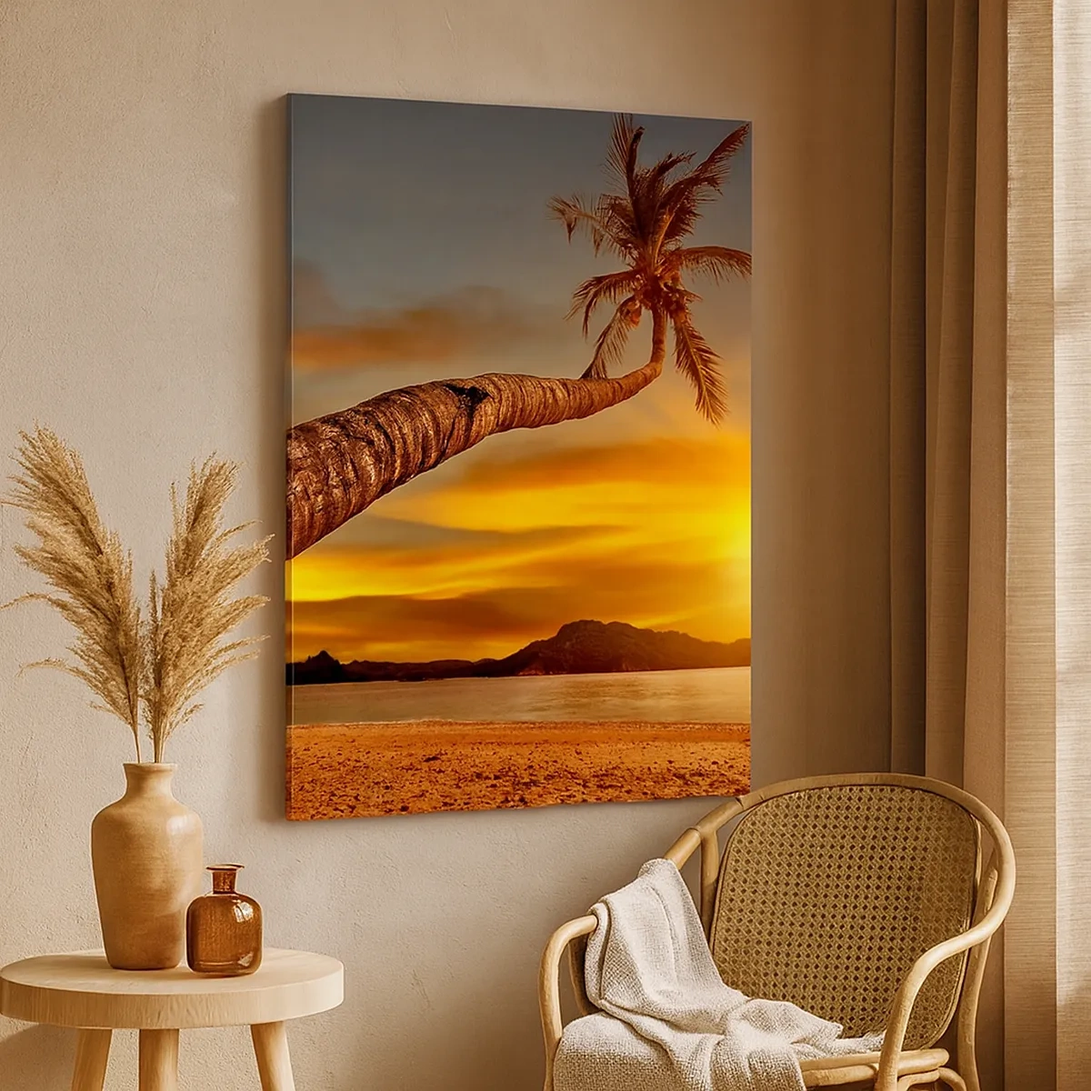 Canvas picture - Exotic Holiday, Caribbean Adventure - 50x70 cm