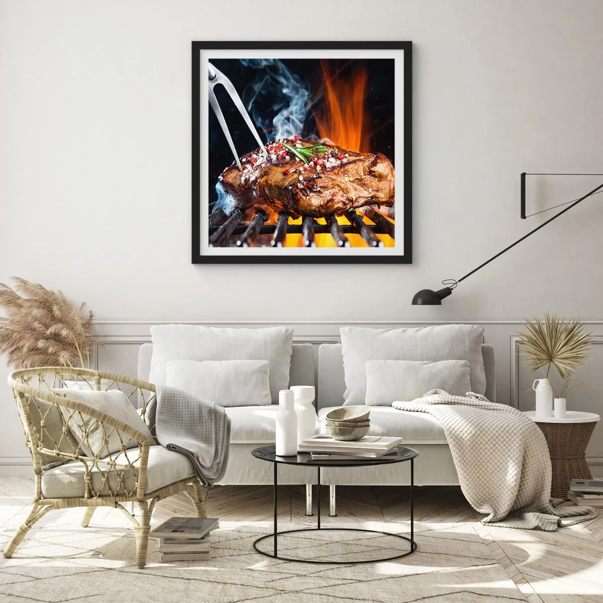 Poster in black frame - Juicy and Fragrant - 50x50 cm