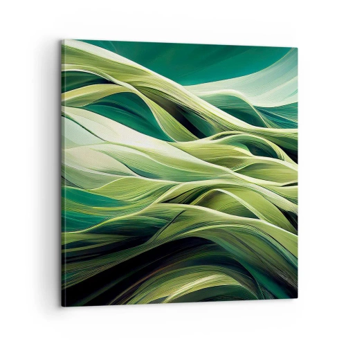 Canvas picture - Abstract Playing Green - 60x60 cm