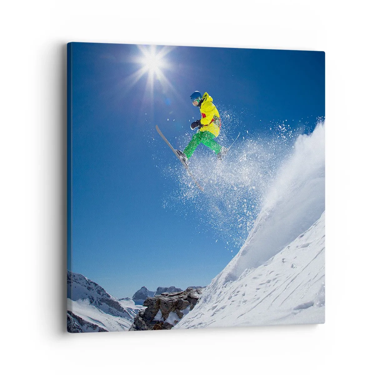 Canvas picture - Dancing with the Mountains - 40x40 cm