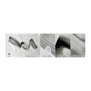 Photo Wallpaper Sample Premium Canvas - Casually for Fun - Minimalism, Abstraction, Brush - 100x30 cm