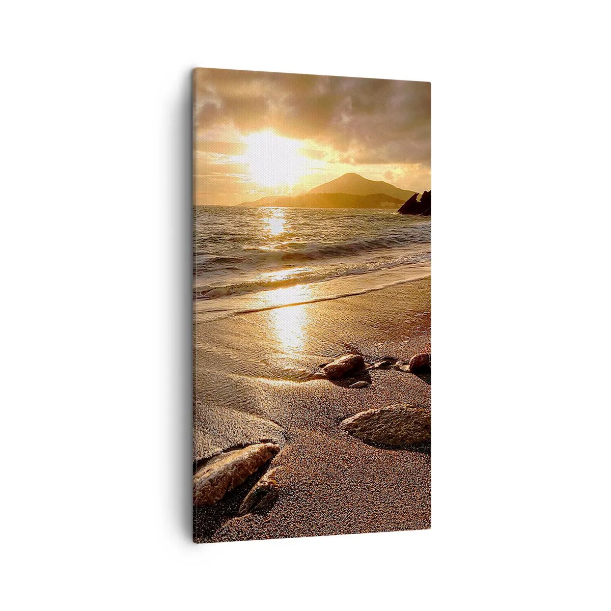 Canvas picture - Follow the Sun towards Hills - 45x80 cm