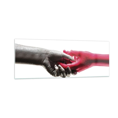Glass picture - Together, although Different - 140x50 cm