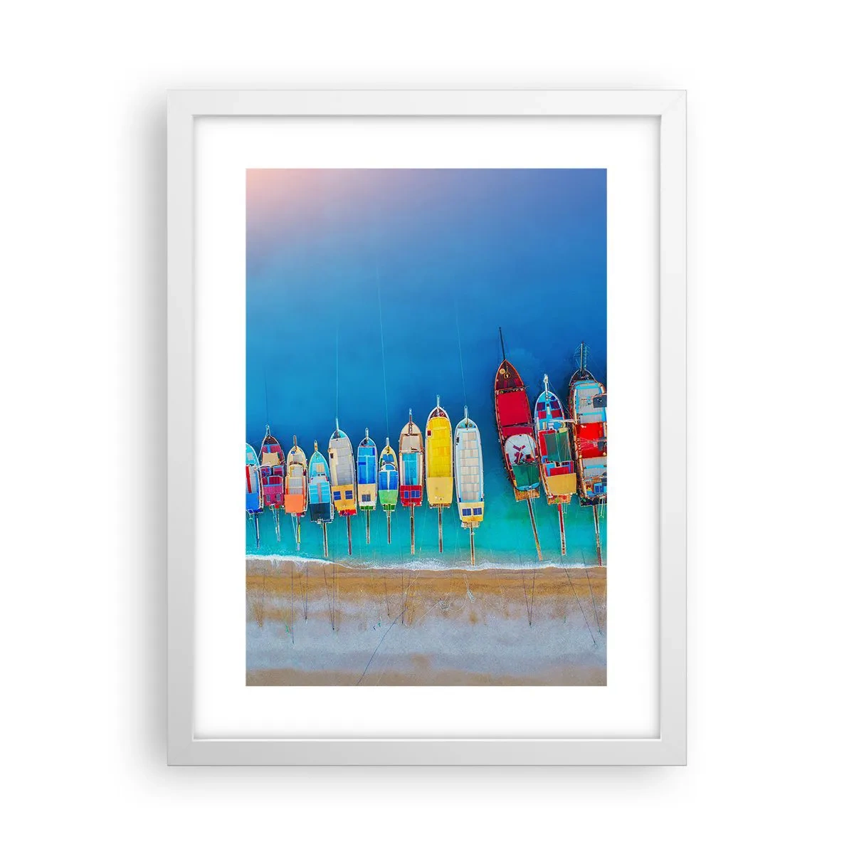 Poster in white frmae - From Bird's Eye View - 30x40 cm