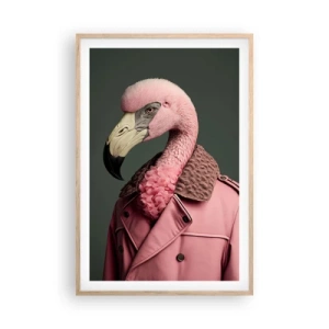 Poster in light oak frame - Real Elegant - 61x91 cm