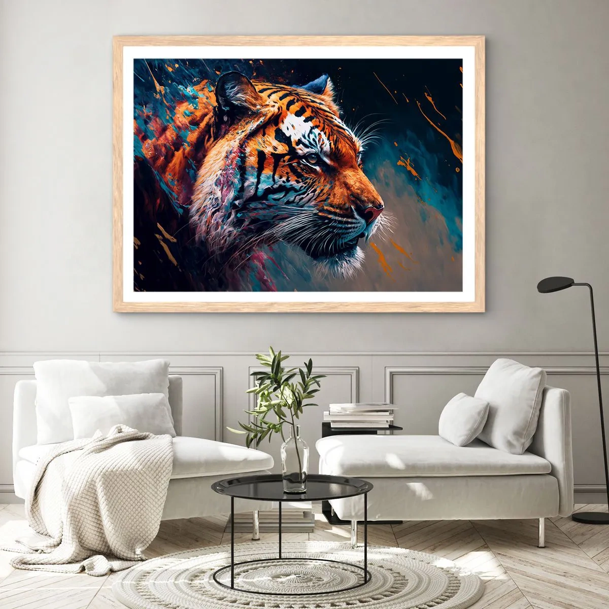 Poster in light oak frame - Wild Beauty - 40x30 cm