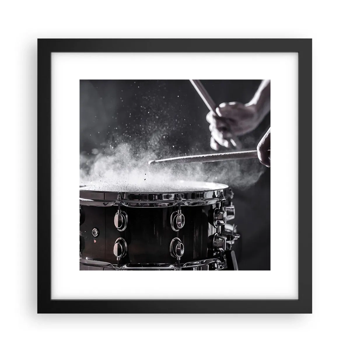 Poster in black frame - Pulse of Music - 30x30 cm