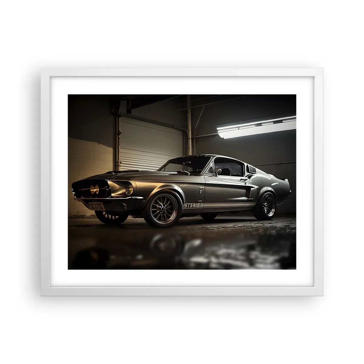 Poster in white frmae - Back to the Future - 50x40 cm