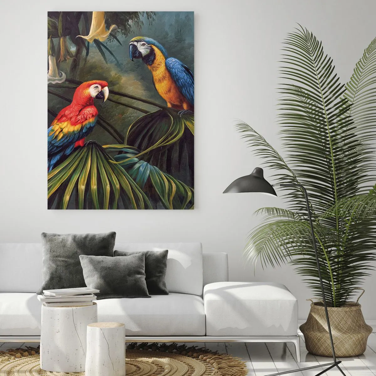 Glass picture - Romanticism in Tropics - 80x120 cm