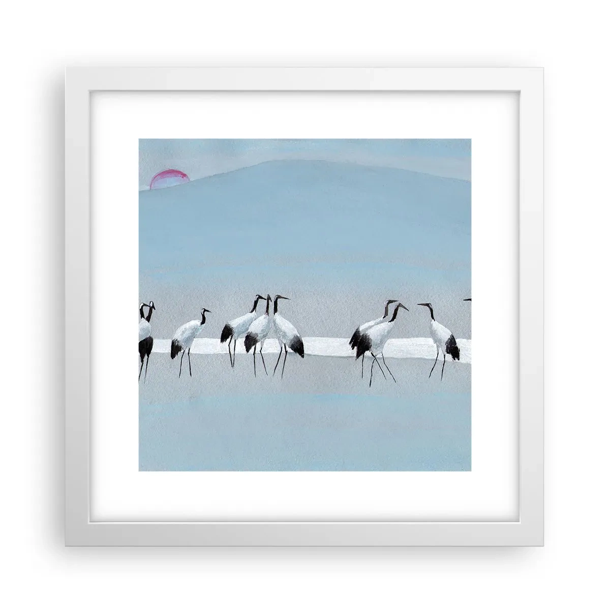 Poster in white frmae - After a Hot Day - 30x30 cm