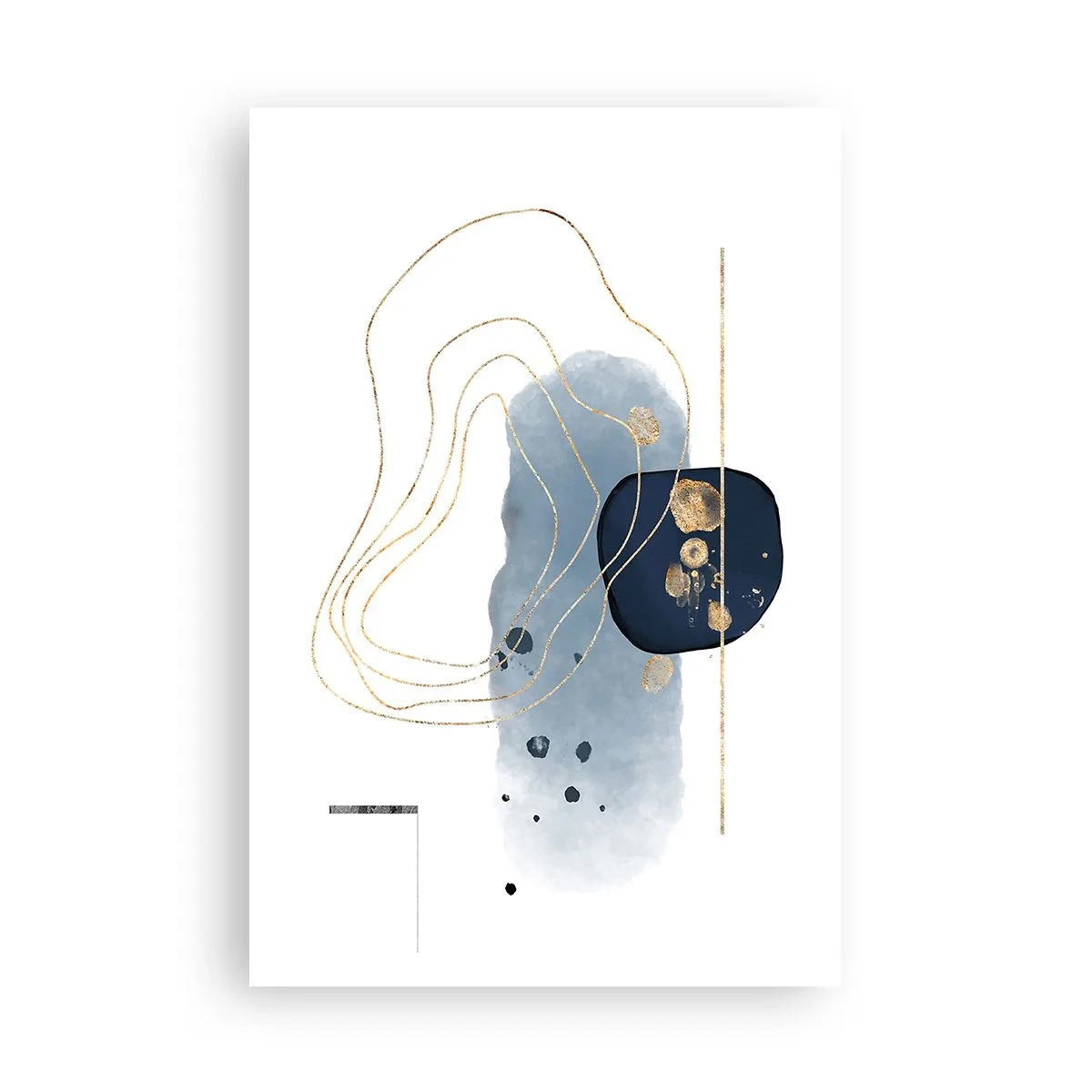 Poster - Blue and Gold Fantasy - 61x91 cm