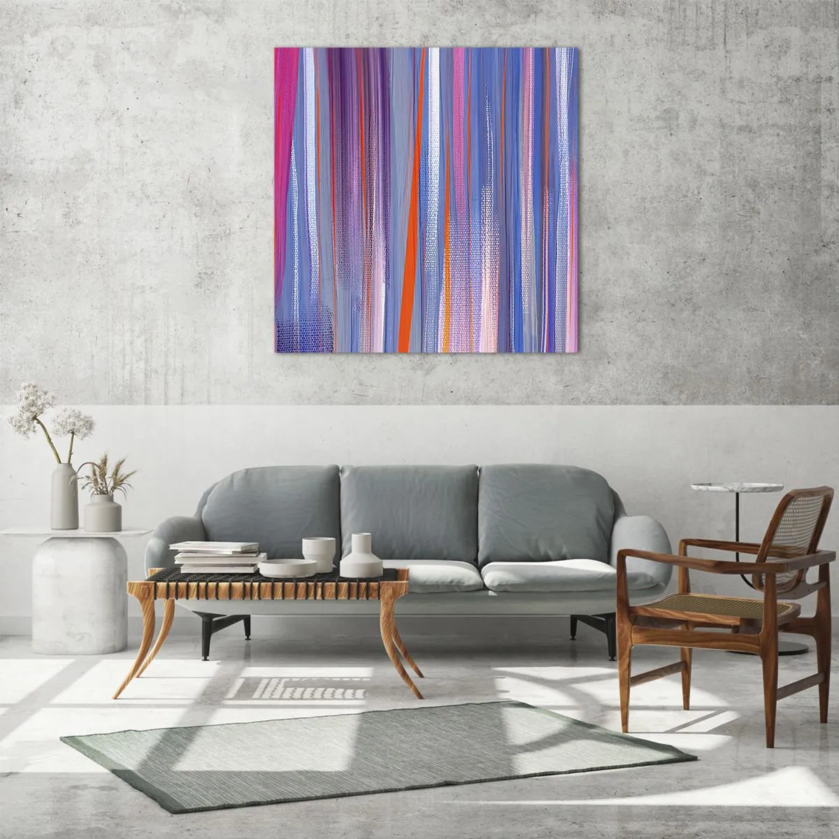 Glass picture - Like a Rainbow - 40x40 cm