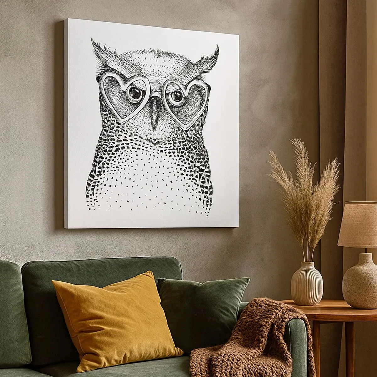 Canvas picture - Wise And With Love - 30x30 cm