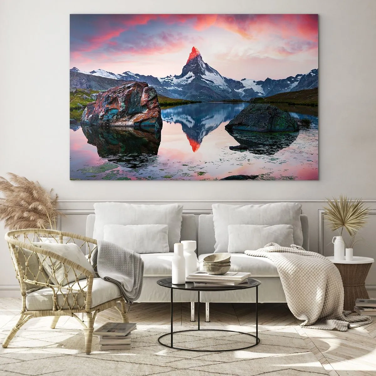 Glass picture - Heart of the Mountains Is Hot - 100x70 cm
