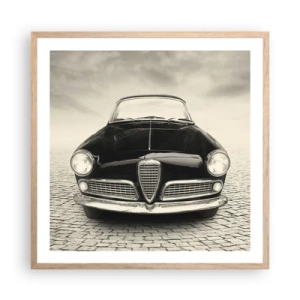 Poster in light oak frame - How Can You not Love Me? - 60x60 cm