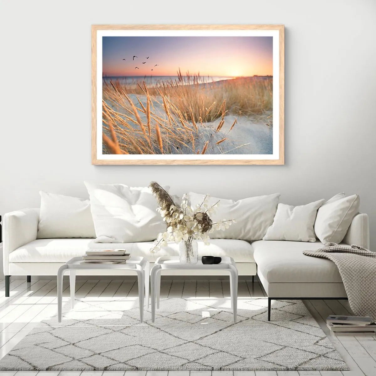 Poster in light oak frame - Baltic Lullaby - 40x30 cm