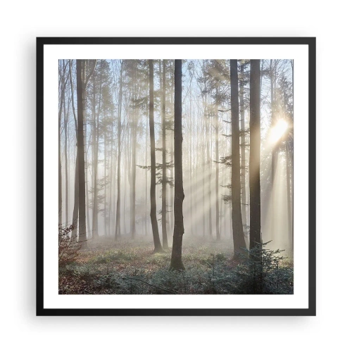 Poster in black frame - Fog Has Woken up Too - 60x60 cm