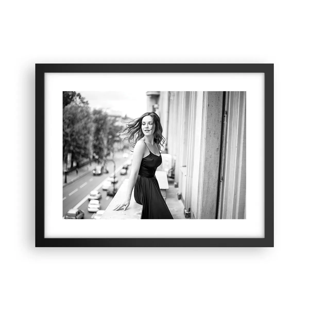 Poster in black frame - Certainly a Parisian - 40x30 cm