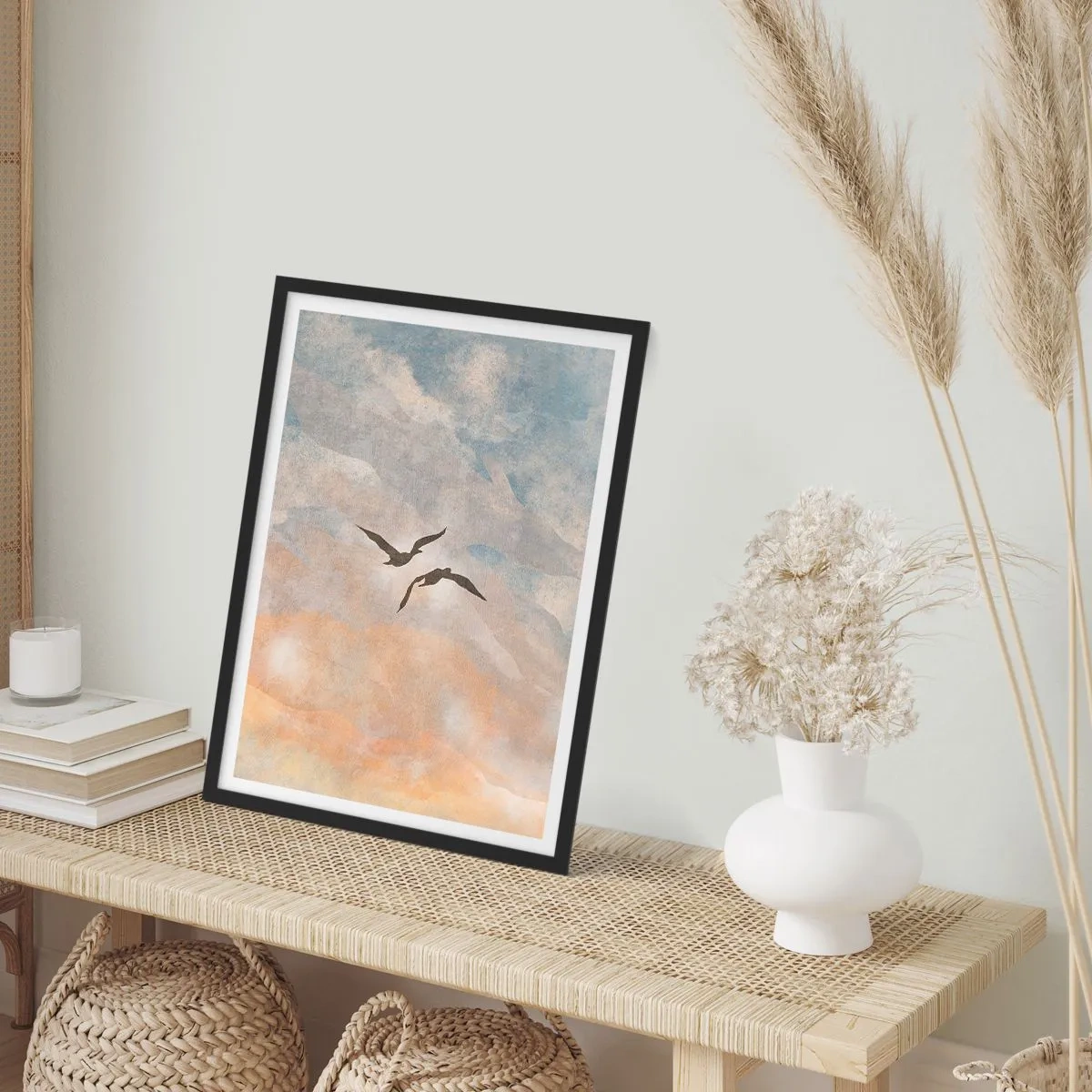 Poster in black frame - Sky-high Dance - 61x91 cm