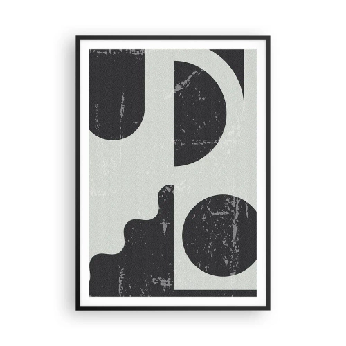 Poster in black frame - Composition Above and Under - 70x100 cm