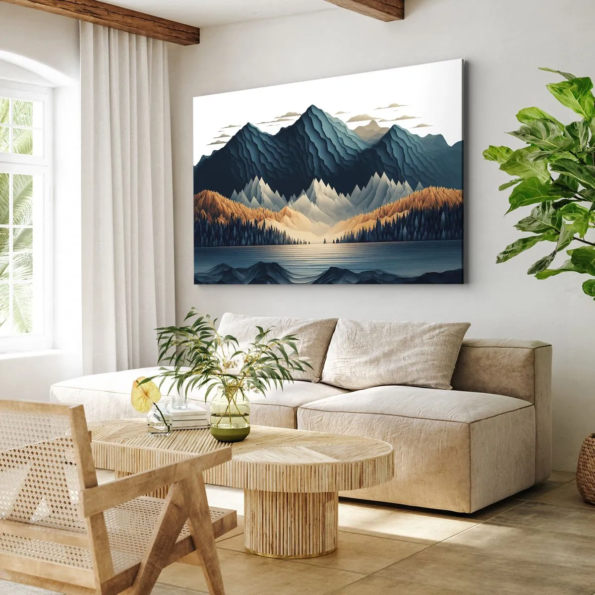 Canvas picture - Perfect Mountain Landscape - 70x50 cm